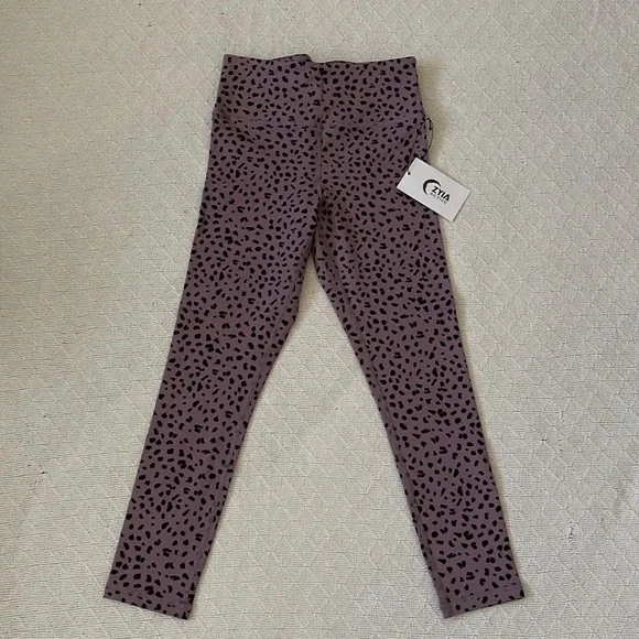 Zyia Lilac Jaguar Fit n Free Hi-rise 7/8 24" - Picture 8 of 16